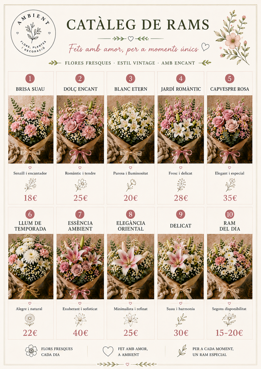 RAMOS DE FLORES NATURALES